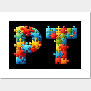 Autism Awareness Physical Therapy PT Posters and Art